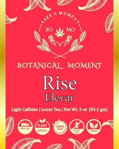 Rise Tea label loose tea 3 oz f Rise Tea