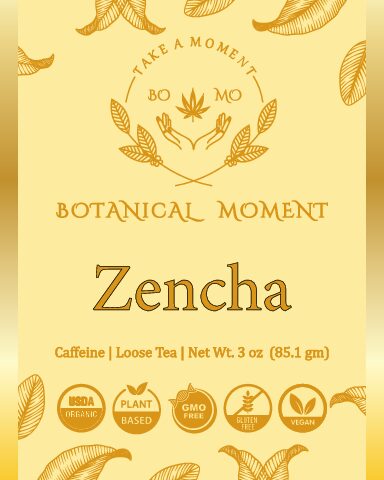 Zencha Tea label loose tea 3 oz f Zencha Tea